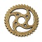 Tibetan Style Alloy Steampunk Pendants, Cadmium Free & Lead Free, Gear, Antique Bronze, 23x1mm, Hole: 5mm, about 534pcs/1000g