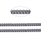 Iron Cuban Link Chains, Chunky Chains, Unwelded, with Spool, Oval, Gunmetal, 14x10x3mm, about 32.8 Feet(10m)/roll
