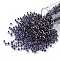 TOHO Round Seed Beads, Japanese Seed Beads, (749) Copper Lined Light Sapphire, 8/0, 3mm, Hole: 1mm, about 222pcs/bottle, 10g/bottle