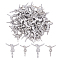 304 Stainless Steel Cabochons, Jesus, for Easter, Stainless Steel Color, 18~26x16~23x1.2~2mm, 100pcs/box
