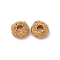 Brass Beads, Cadmium Free & Nickel Free & Lead Free, Square, Real 18K Gold Plated, 5x4.5x2mm, Hole: 1.4mm
