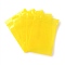 Plastic Transparent Zip Lock Bag, Storage Bags, Self Seal Bag, Top Seal, Rectangle, Yellow, 18x12x0.15cm, Unilateral Thickness: 3.1 Mil(0.08mm)