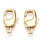 Brass Lobster Claw Clasps, for Jewelry Making, Real 18K Gold Plated, 20x12x4mm, Hole: 2.2mm