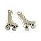 Tibetan Style Zinc Alloy Pendants, Roller Skates, Lead Free & Cadmium Free, Antique Silver, 21x11x4mm, Hole: 1.5mm