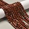 Natural Red Jasper Beads Strands, Heart, 5.5x6~6.5x2.5~3mm, Hole: 0.7mm, about 69~72pcs/strand, 14.88~15.2(37.8~38.6cm)