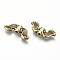Tibetan Style Alloy Beads, Lead Free & Cadmium Free & Nickel Free, Antique Bronze Color, Wing, 19x7.5x3.5mm, Hole: 1.5mm