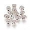 Tibetan Style Alloy Beads, Lead Free & Cadmium Free, Barrel, Antique Silver, about 6mm in diameter, 6mm long, hole: 1.6mm