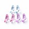 Transparent Acrylic Pendants, Torch Shapes, Mixed Color, 17x9x9mm, Hole: 1.8mm, about 970pcs/500g