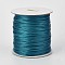 Eco-Friendly Korean Waxed Polyester Cord, Teal, 1mm, about 169.51~174.98 Yards(155~160m)/Roll