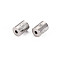 304 Stainless Steel Beads, with Rhinestone, Column with Sun & Star, Stainless Steel Color, 8x6mm, Hole: 1.8mm