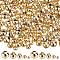 250Pcs 5 Styles 304 Stainless Steel Beads, Round, Golden, 2~6x2~5mm, Hole: 0.8~2.2mm, 50pcs/style