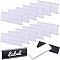 76 Set 2 Colors Acrylic Price Tag, with Paper Card, Rectangle, Mixed Color, 35x100x12mm, 38 sets/color