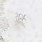 Alloy Pendants, Platinum, Star, 29x23mm