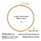 4MM 304 Stainless Steel Rope Chain Necklaces for Women, Real 18K Gold Plated, 16.93 inch(43cm)