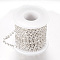 Iron Rhinestone Strass Chains, with Spool, Rhinestone Cup Chains, Crystal, 2.3~2.4mm, about 10yards/roll