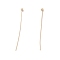 Brass Ball Head Pins, Cadmium Free & Lead Free, Real 14K Gold Plated, 30~30.5mm, Head: 1.8mm, Pin: 0.5mm, 24 Gauge