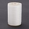 Round Waxed Polyester Thread String, Micro Macrame Cord, Twisted Cord, for Leather Sewing Stitching, WhiteSmoke, 0.3~0.4mm, about 174.98 Yards(160m)/Roll