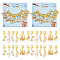 Music Theme Stitch Markers, Alloy Rhinestone Crochet Lobster Clasp Charms, Locking Stitch Marker with Wine Glass Charm Ring, Musical Note/Trumpet/Drum, Light Gold, 3.5~4.5cm, 6 style, 2pcs/style, 12pcs/set