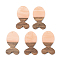 Opaque Resin & Walnut Wood Pendants, Fish, Light Salmon, 38x22x3mm, Hole: 2mm