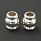 Brass Beads, Long-Lasting Plated, Column, 925 Sterling Silver Plated, 6x5.5mm, Hole: 3mm