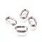 Tarnish Resistant 201 Stainless Steel Quick Link Connectors, Linking Rings, Closed but Unsoldered, Oval, Stainless Steel Color, 9x5.5x2mm, Inner Diameter: 7x3.5mm