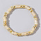 Glass Seed Beads Finger Rings for Women, Wheat