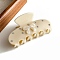 Cellulose Acetate Claw Hair Clips, with Bowknot, Hair Accessories for Women & Girls, White, 104x54x54mm