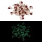 Luminous Resin Decoden Cabochons, Glow in the Dark, Two Tone, Bowknot with Heart, Dark Red, 9.5x8.5x2.5mm