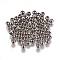 Tarnish Resistant 304 Stainless Steel Spacer Beads, Round, Stainless Steel Color, 4x3mm, Hole: 2mm