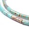 Natural Imperial Jasper Beads Strands, Dyed, Column, Pale Turquoise, 13~14x4~4.5mm, Hole: 1mm, about 29pcs/strand, 15.35 inch~15.7 inch(39~39.9cm)