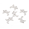 Non-Tarnish 201 Stainless Steel Pendants, Laser Cut, Letter, Stainless Steel Color, Letter.K: 15x13x1.2mm, Hole: 1mm