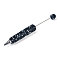 Iron Beadable Pen, Ball-Point Pen, with Polymer Clay Rhinestone, for DIY Personalized Pen with Jewelry Beads, Random Underlay, Montana, 149x16mm