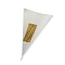 50Pcs Triangle Plastic Candy Bags, with Twisted Ties, White, 300x160x0.12mm