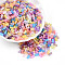 Glass Seed Beads, Imitation Jade, Bamboo Joint, Mixed Color, 6x3~4mm, Hole: 0.9~1.2mm, about 3750pcs/pound