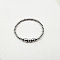 Stainless Steel Round Beaded Stretch Bracelets for Women Men, Ion Plating(IP), Platinum