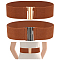 2Pcs 2 Colors Polyester Elastic Corset Belts, Waist Belt with Zinc Alloy Clasps for Women Girls, Saddle Brown, 26-3/4~27-1/2 inch(68~70cm), 1pc/style