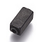 304 Stainless Steel Beads, Rectangle, Gunmetal, 14x6x6mm, Hole: 2mm