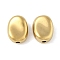 304 Stainless Steel Beads, Ion Plating(IP), Rectangle Prism, Real 18K Gold Plated, 10.5x5.5mm, Hole: 2mm