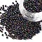 12/0 Glass Seed Beads, Iris Round, Colorful, 2mm, Hole: 1mm, about 30000pcs/pound
