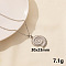 Stainless Steel Shell Pendant Necklaces, Cable Chain Necklaces