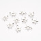 Tarnish Resistant 201 Stainless Steel Charms, Star, Stainless Steel Color, 11x9.5x1mm, Hole: 1.5mm