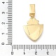 Латунные микро проложить кубического циркония подвески KK-S049-06G-A-3