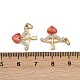 Латунные подвески ZIRC-L070-67G-1-3