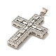 Латунные микро проложить кубического циркония подвески KK-K355-46P-2