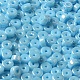 Непрозрачные цвета блестящие стеклянные бусины SEED-E001-P3x6mm-A06-3