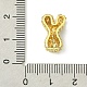 Подвески из латуни с покрытием из прозрачного кубического циркония KK-S378-01G-Y-3