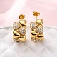 Серьги-гвоздики из циркония EJEW-D322-07G-02-1