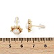 Серьги-гвоздики из латуни с имитацией жемчуга KK-D301-07G-3