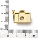 Латунные подвески с микропаве из кубического циркония и эмали KK-Q098-36G-B-3