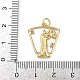 Латунные микро проложить кубического циркония подвески KK-D409-43G-C-3